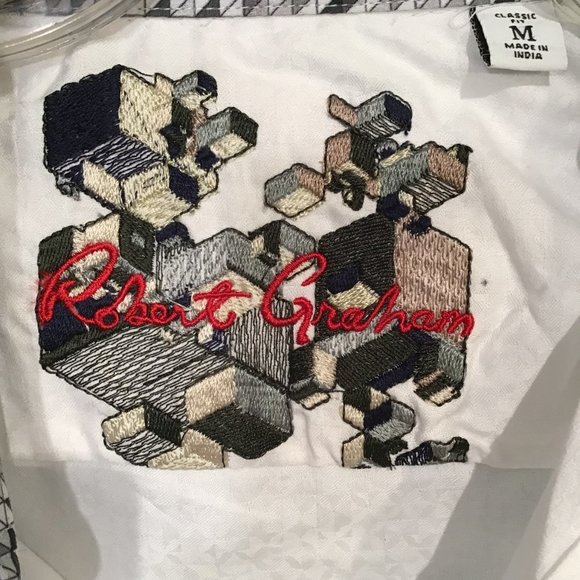 ROBERT GRAHAM Ash Grove Short Sleeve Shirt  NWT - Picture 6 of 10